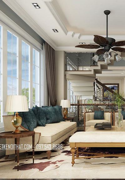 Mẫu thiết kế biệt thự song lập Vinhomes Riverside đẹp